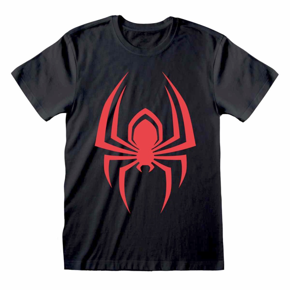 Marvel Spider-Man - Miles Morales Video Game - Hanging Spider T-shirt Homme - Noir